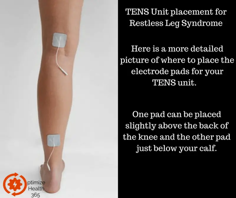 TENS Unit placement for Restless Leg Syndrome