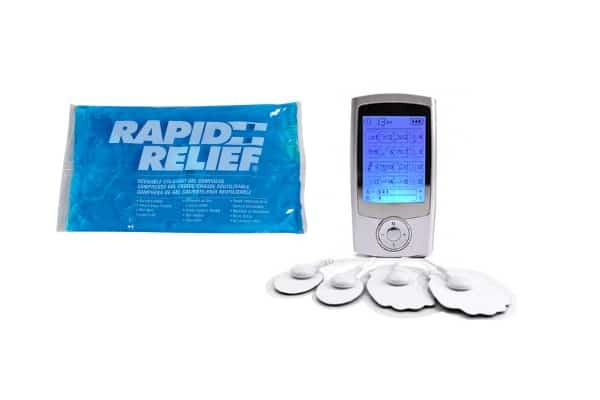 Can you use a TENS unit with ice?