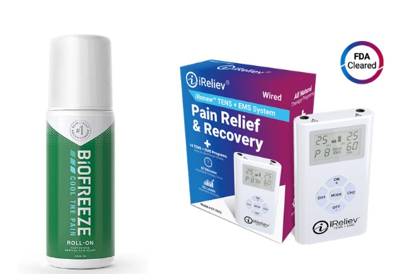 Can you use Biofreeze with a TENS unit?